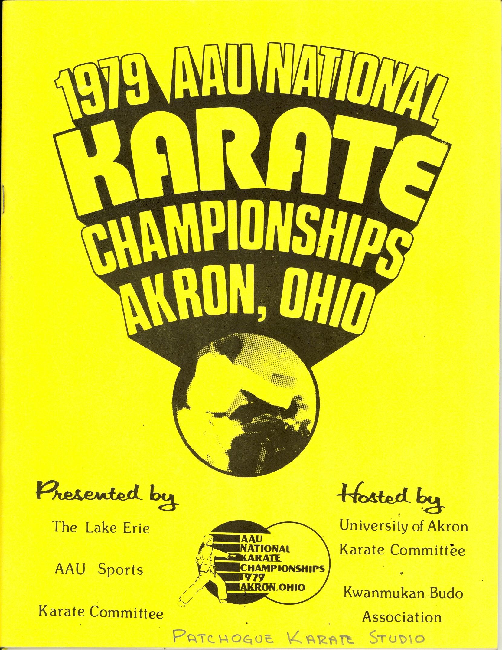 1979 AAU National Karate Championships Program